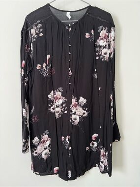 Gentle Fawn Black Floral Dress
